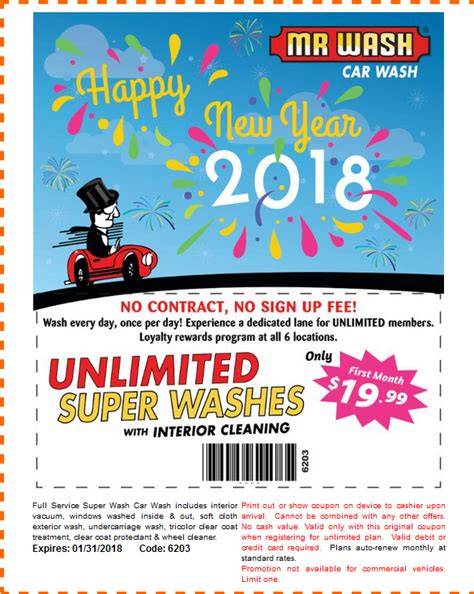 Mister Car Wash Coupons Printable