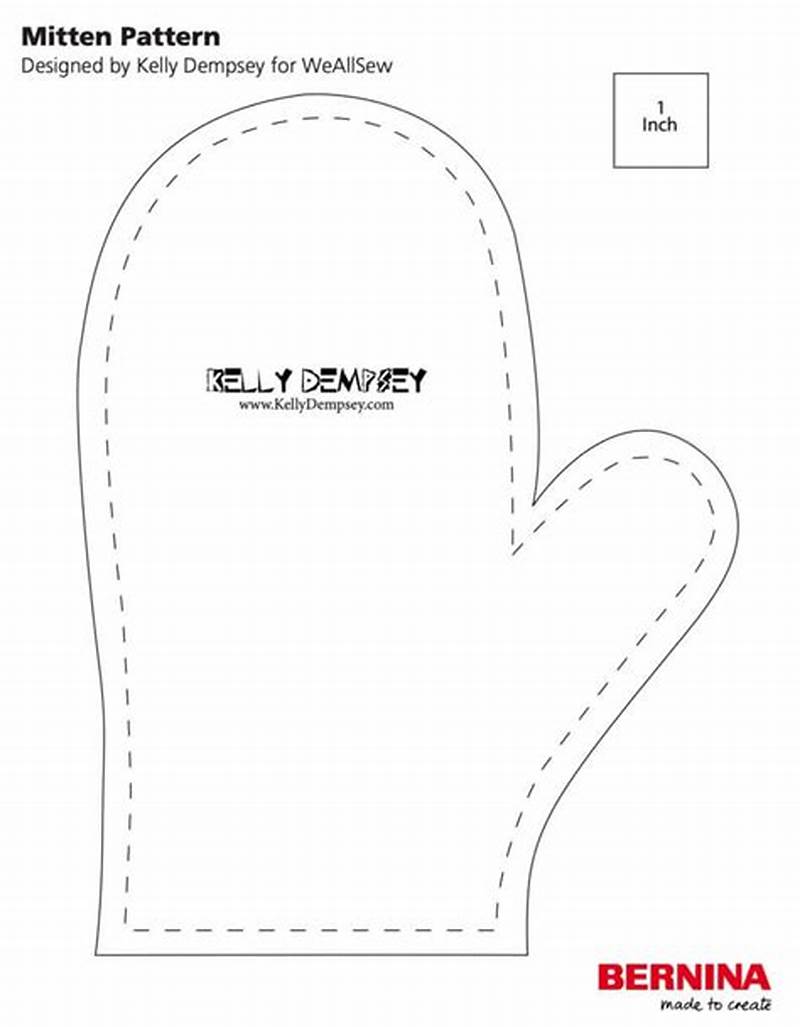 Mitten Printable Pattern