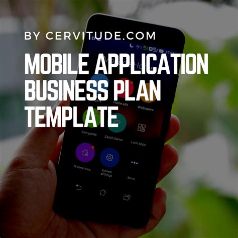 Mobile Application Business Plan Template
