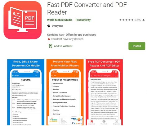 Mobile PDF Converter