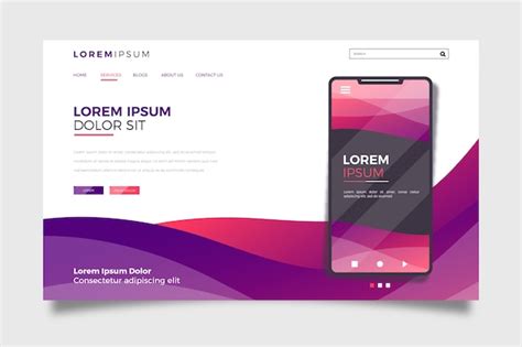 Mobile Phone Website Template