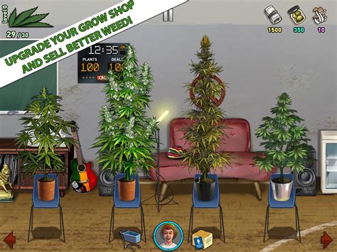 Mobile weed farm game