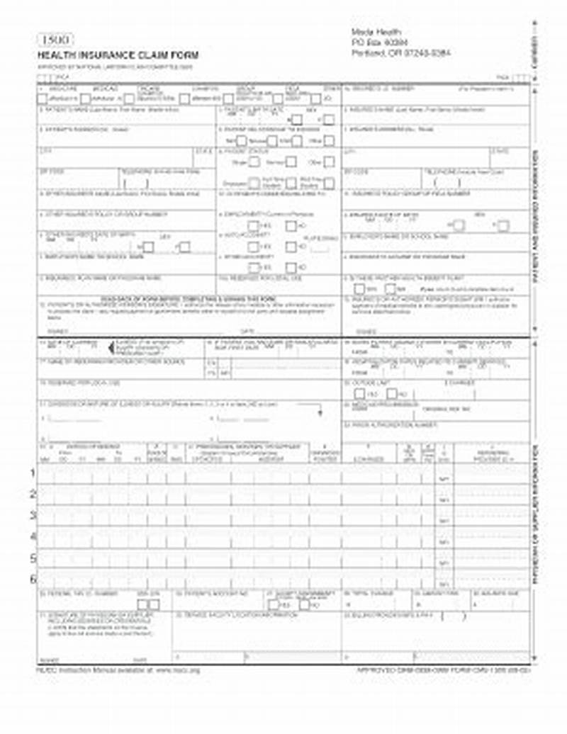 Moda Health Insurance Claim Form