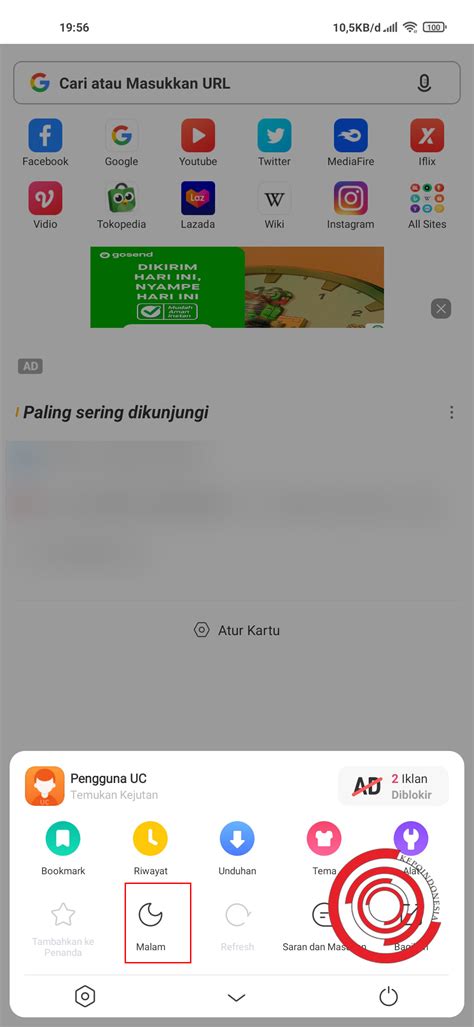 Mode Malam UC Browser