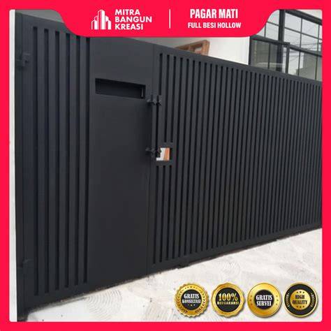 Model Pagar Besi Hollow Galvanis Minimalis