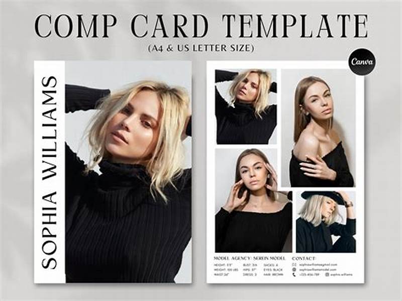 Modeling Comp Card Template