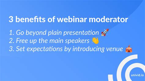 Moderator Webinar
