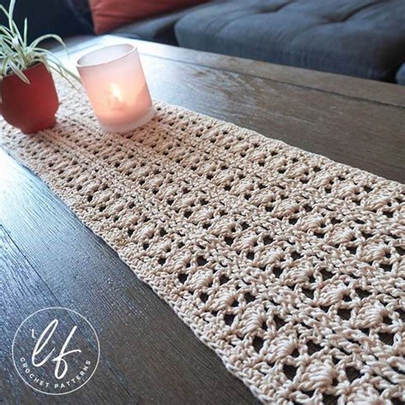 Modern Crochet Table Runner Pattern