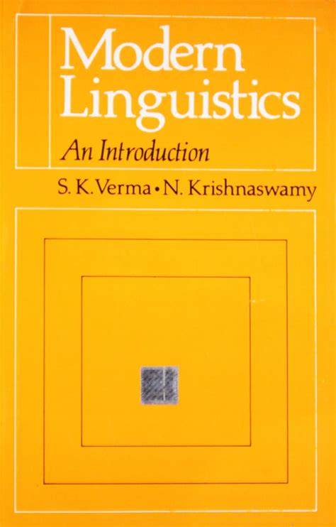 Modern linguistics textbook