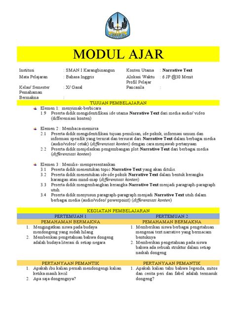 Modul Ajar document sample