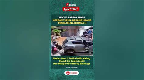 Modus Nabrak Mobil