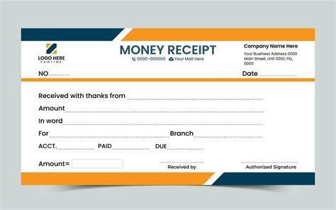 Money Receipt Template Free
