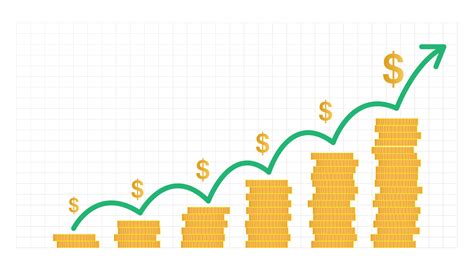 Money growing over time chart