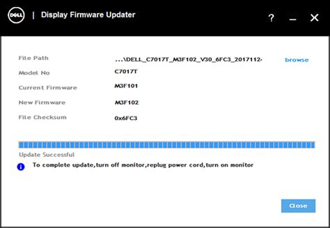 Update Monitor Firmware