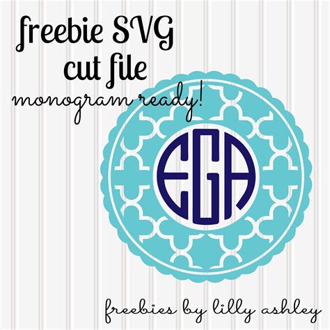 Monogram SVG File Free Downloads