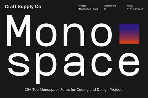 Choosing and Installing a Monospace Font