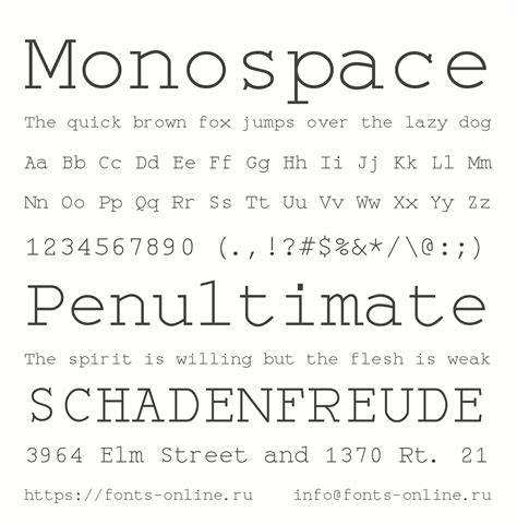 Finding Monospace Fonts Online