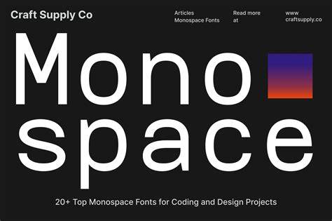 Monospace Typeface Example
