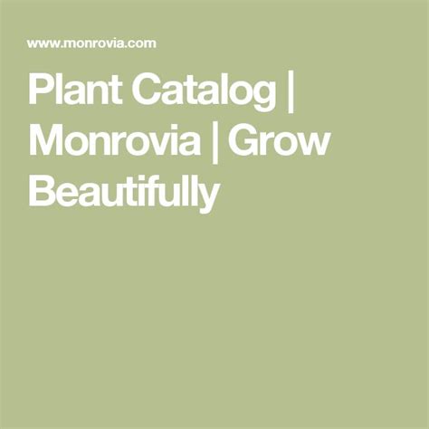Monrovia.com Plant Catalog