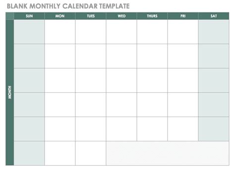 Monthly Planner Template Excel
