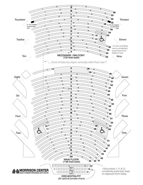 Morrison Center Boise Seating Chart