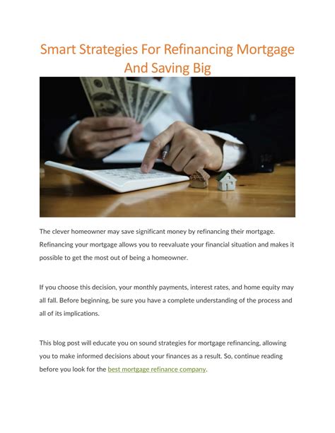 Mortgage Refinance Strategies for Single-Income Households