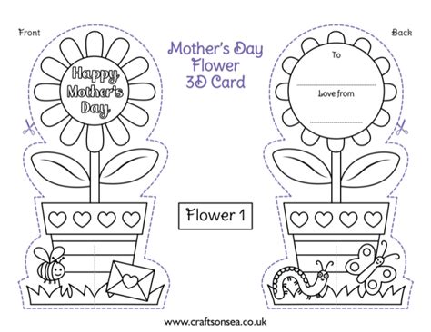 Mothers Day Card Template Free Printable