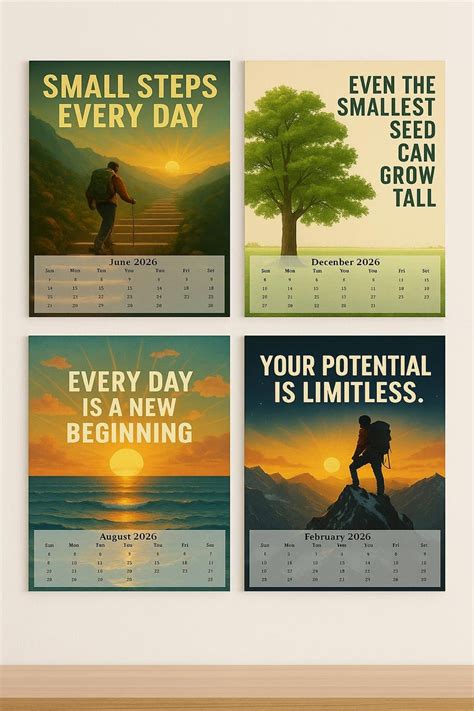 Motivational Calendar Printable