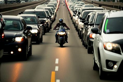 Motorcycle lane splitting