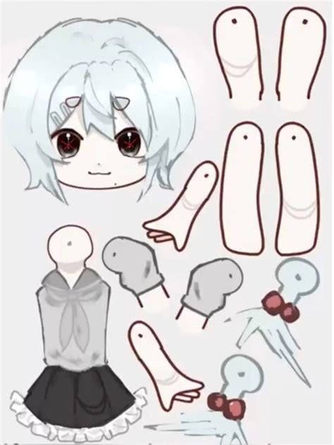 Movable Paper Doll Template