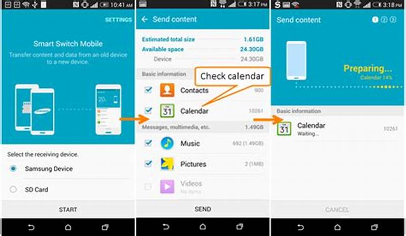 Move Calendar From Android To Android