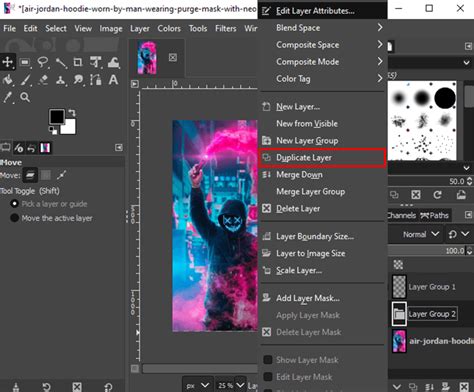 Move Layer Option