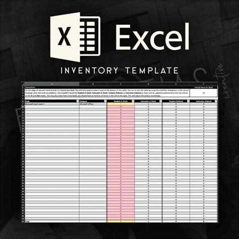 Ms Excel Inventory Template