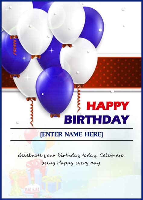 Ms Word Birthday Card Template