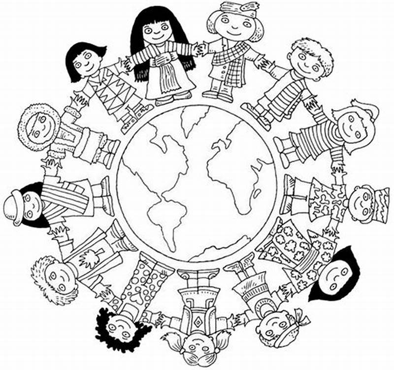 Multicultural Coloring Pages