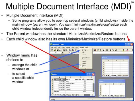 Multiple Document Interface (MDI)