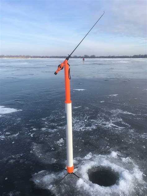 Multiple Tip-Down Ice Fishing