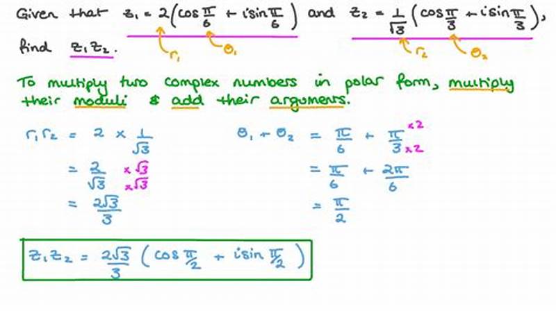 Multiplying Complex Numbers In Polar Form