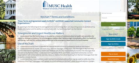 Musc Health My Chart
