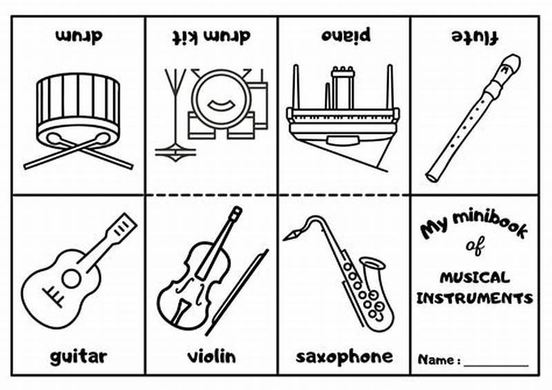 Musical Instruments Coloring
