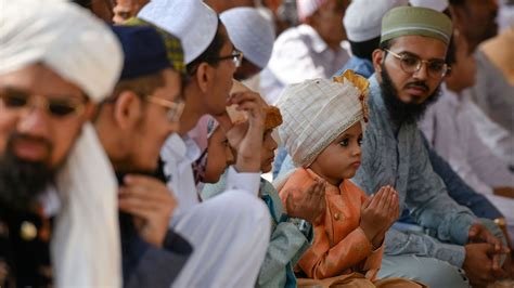 Muslims celebrating Eid