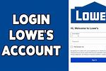 My Lowe's Login Account