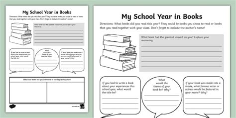 My Year In Books Template
