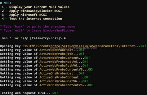 NCSI Browser Test