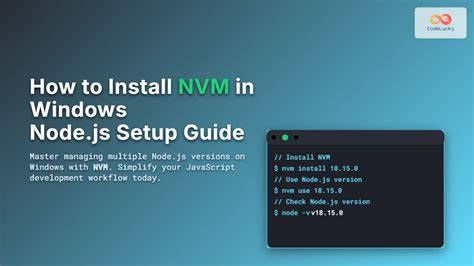 NVM for Windows installation guide