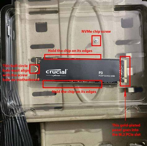 NVMe SSD installation steps