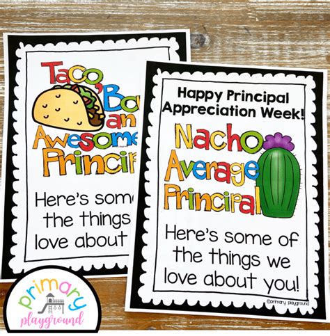 Nacho Average Principal Free Printable
