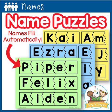 Name Puzzle Printable