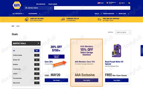 Napa Coupons Printable