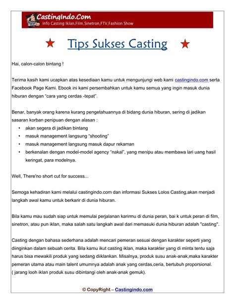Naskah Casting